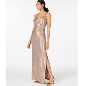 nightway dress rose gold